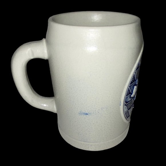 Vintage Gerz Embossed Cobalt Blue Stoneware Beer Stein Mug Germany - Picture 4 of 6
